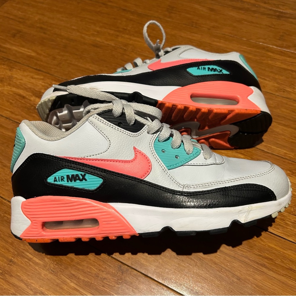 Nike Air Max Sneakers - Black, Pink, and Teal